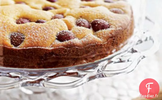 Gâteau aux Raisins Rouges, Polenta et Huile d'Olive