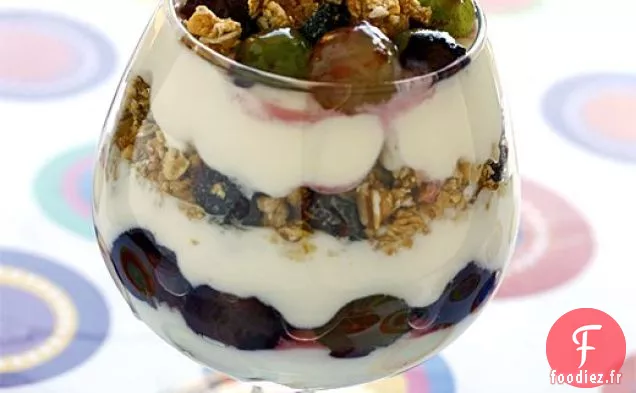 Recette De Parfait Aux Fruits Et Au Yaourt (Parfait Aux raisins Et Au Granola)
