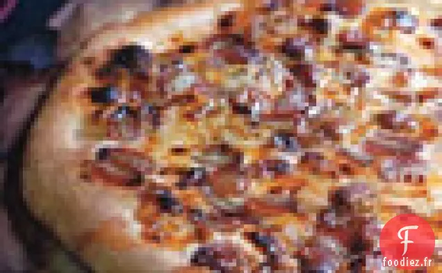 Pizza au Gorgonzola et aux Raisins