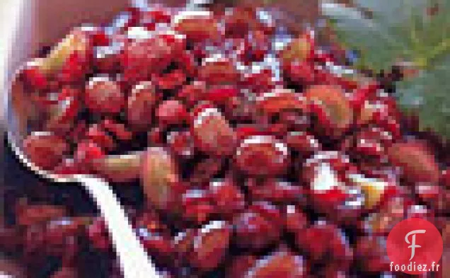 Relish aux Canneberges et aux Raisins Rouges