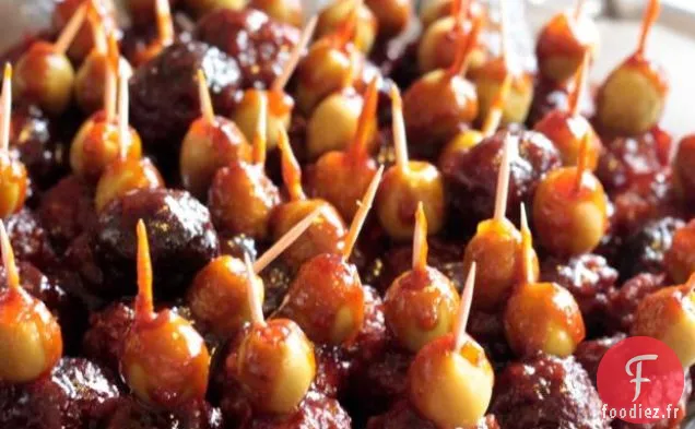 Recette d'Halloween: Globes oculaires Zombies (boulettes de viande)
