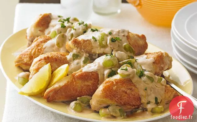 Poulet au Citron aux Raisins