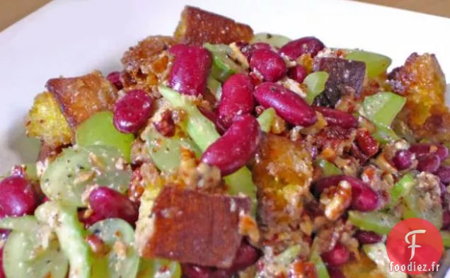 Salade de Pain au Curry et Haricots