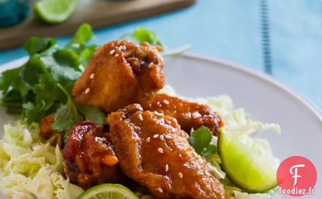 Ailes de Poulet au Miel Sriracha