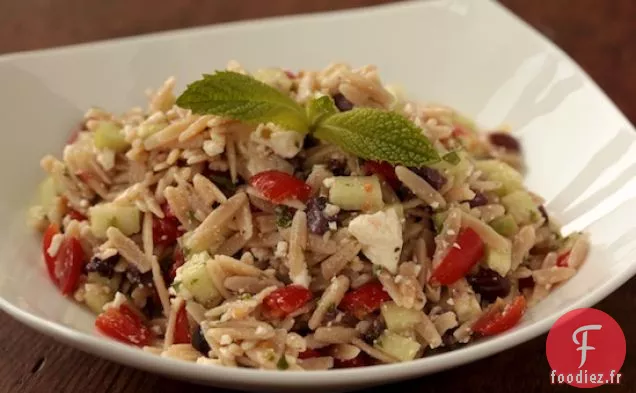 Salade d'Orzo Grec de Blé Entier