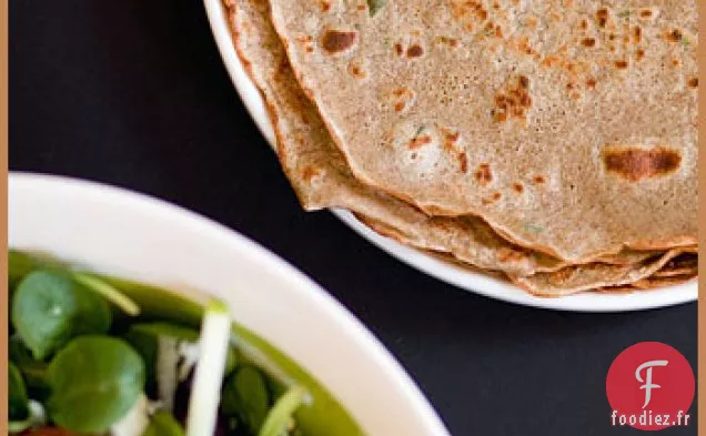 Galettes Aux Herbes De Sarrasin Et Sa Salade Mixte