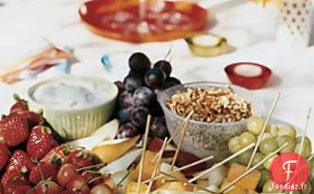 Fruits d'Été à Fondue Pralinée