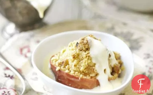 Pommes Farcies Au Four Avec Garniture En Crumble