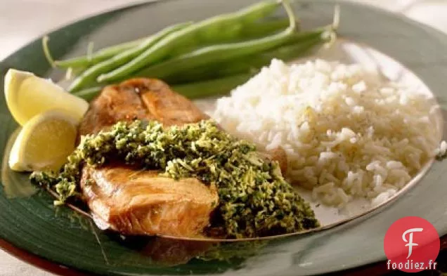 Chutney De Soja-Saumon À La Coriandre Et À La Noix De Coco