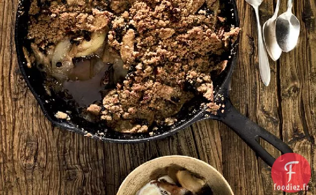 Croustillant aux Pommes et aux Poires au four à la poêle