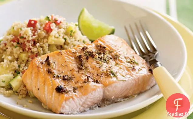 Saumon Grillé au Poivre et au Citron Vert