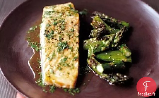 Saumon Rôti Au Citron Vert Et À La Coriandre