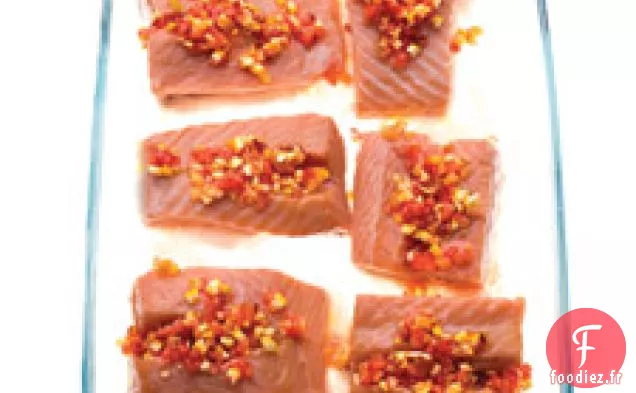 Saumon rôti lentement