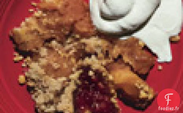 Croustillant aux pommes et au Caramel