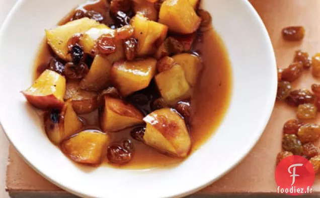 Sauce aux Pommes et Raisins Secs