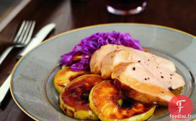 Filet de Porc Glacé aux Pommes Sucrées