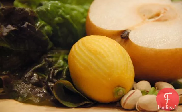 Salade Asiatique & Pistache Avec Recette de Vinaigrette au Cidre de Pomme