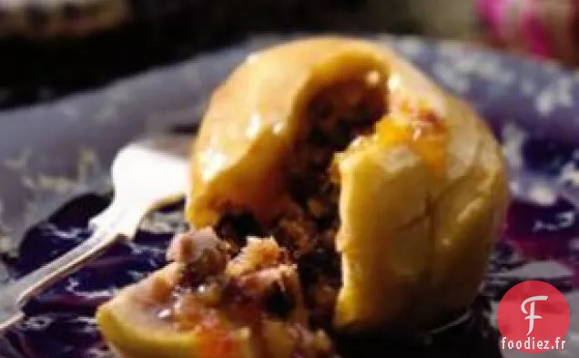 Pommes Au Four Avec Fruits Secs Et Noix