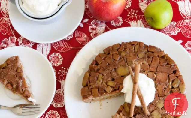 Gâteau à l'envers aux Pommes à l'Érable