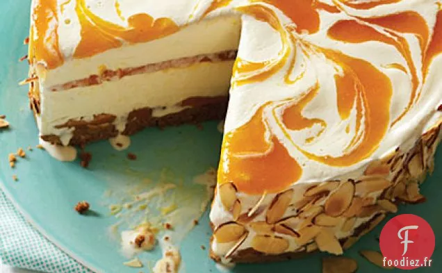 Tarte à la Crème Glacée aux Amandes Et aux Abricots