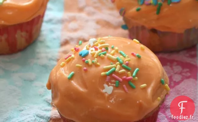 Cupcakes à la Vanille Fourrés à l'Abricot