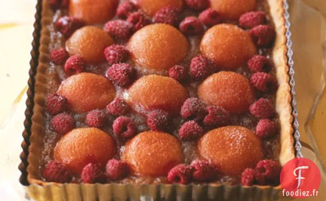 Tarte Abricot-framboise
