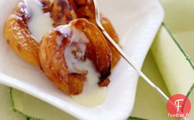 Abricots Rôtis Au Dulce De Leche