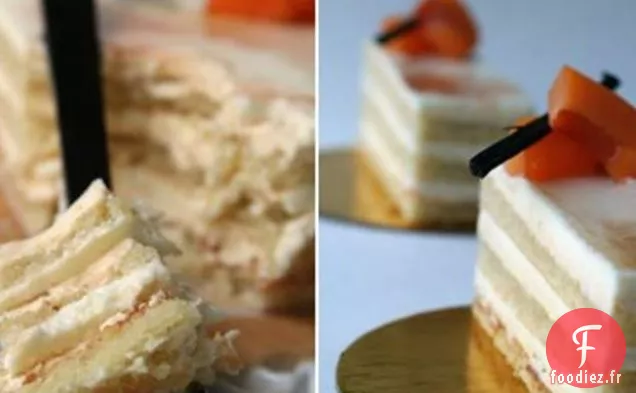 Opéra Abricot, Fruit De La Passion Et Chocolat Blanc