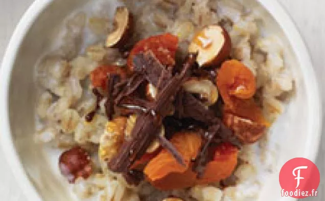 Orge Aux Abricots, Noisettes, Chocolat Et Miel