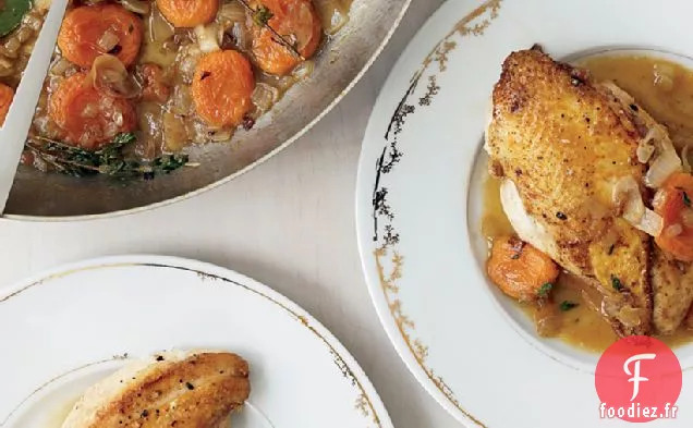 Poitrines de Poulet à la Sauce à l'Abricot et à l'Oignon