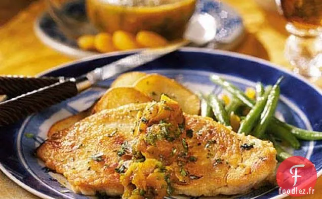 Poulet aux Abricots et Fines Pommes de Terre Rôties