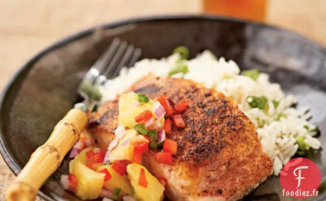 Saumon Poêlé à l'Ananas - Relish Jalapeno