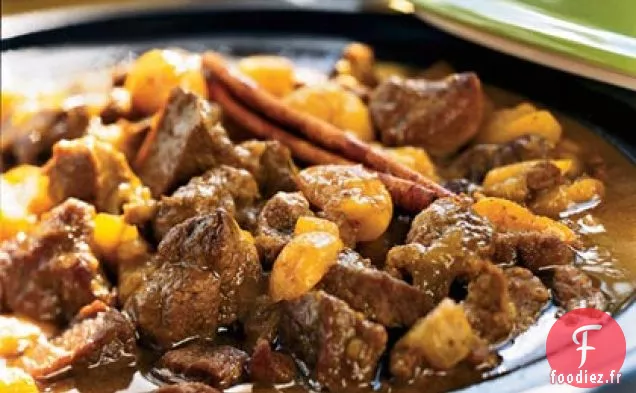 Tajine d'Agneau et Abricots en Sauce au Miel