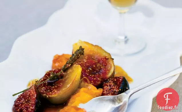 Abricots Poêlés et Figues au Miel et à la Lavande