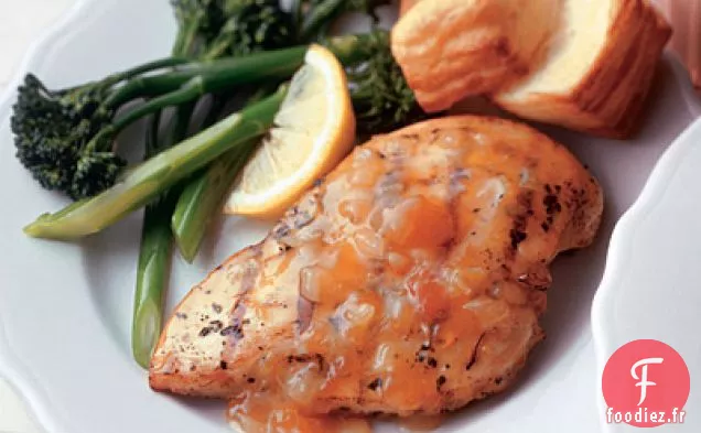 Poulet Grillé Au Miel Et Abricot