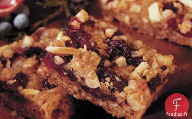 Barres Streusel aux Canneberges Et Abricots