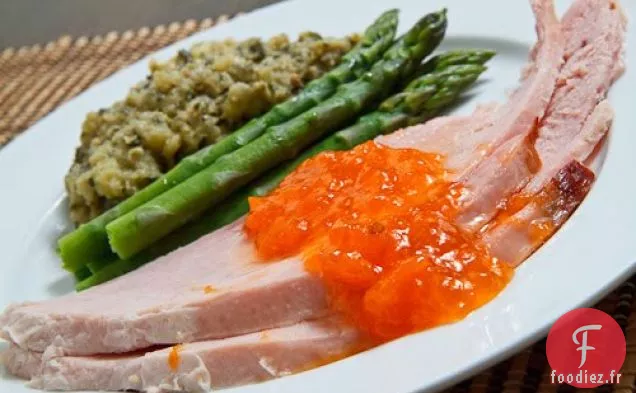 Jambon Glacé aux Abricots