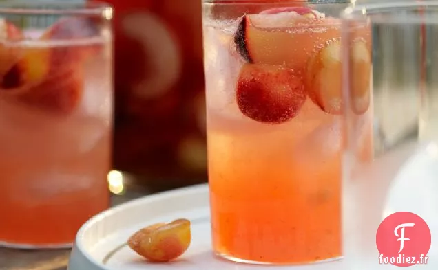 Sangria aux fruits à noyau