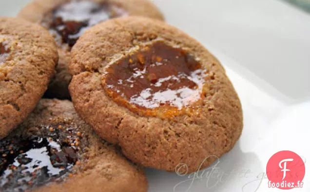 Recette De Biscuits À L'Empreinte De Pouce Avec Confiture De Figues Et D'Abricots