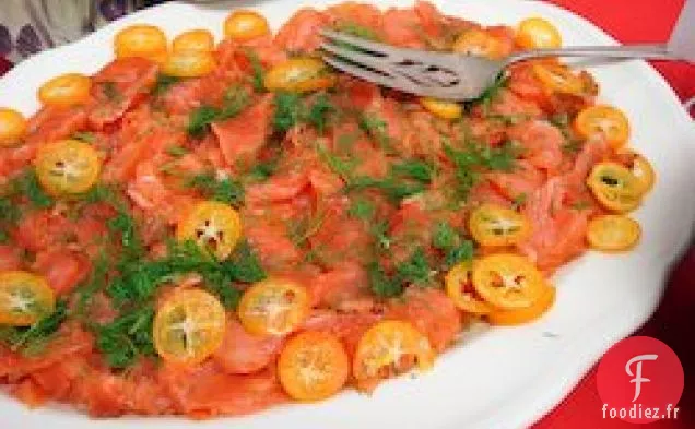 Saumon Séché à l'Ouzo