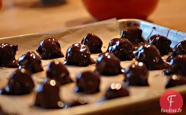 Truffes d'Abricots aux Canneberges Crues