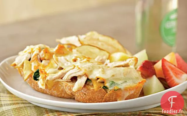 Sandwichs au Poulet et au Muenster à l'Abricot - Tartinade de Dijon