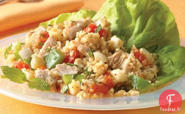 Salade de Poulet au Couscous aux Abricots