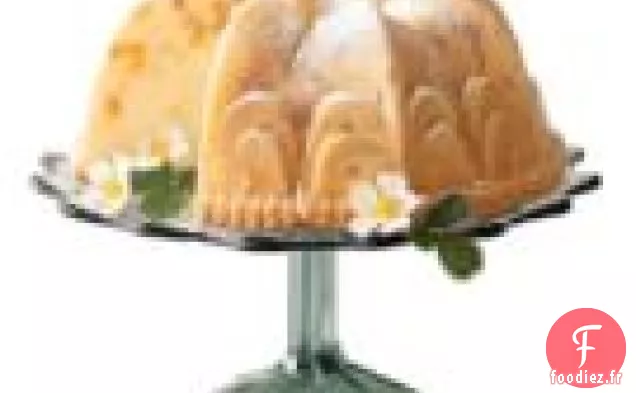 Gâteau À L'Abricot Et au gingembre Avec Glaçage Au Rhum