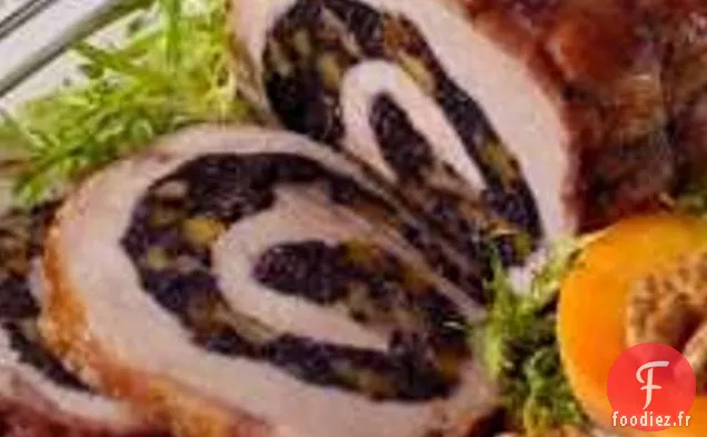 Longe De Porc Farcie Au Riz Interdit, Farce Aux Abricots Et Aux Noix
