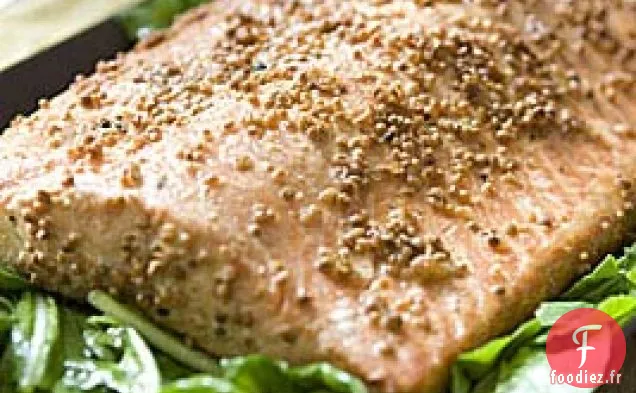 Saumon épicé fumé au four