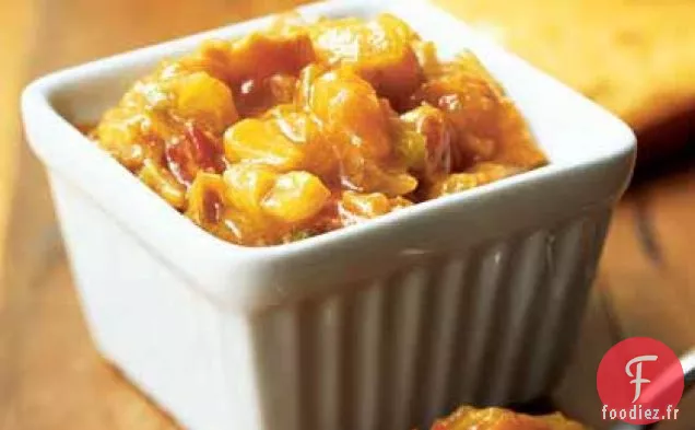 Pain de Maïs au Chutney d'Abricot au Curry