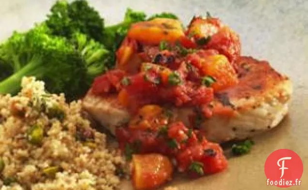 Côtelettes De Porc Au Chutney Abricot-tomate