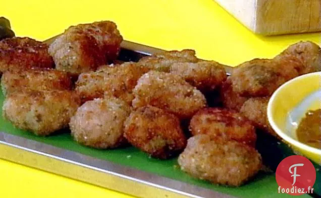 Bouchées de Saucisse à la Sauge avec Trempette à l'Abricot Balsamique