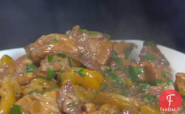 Poulet aux Herbes et Abricots